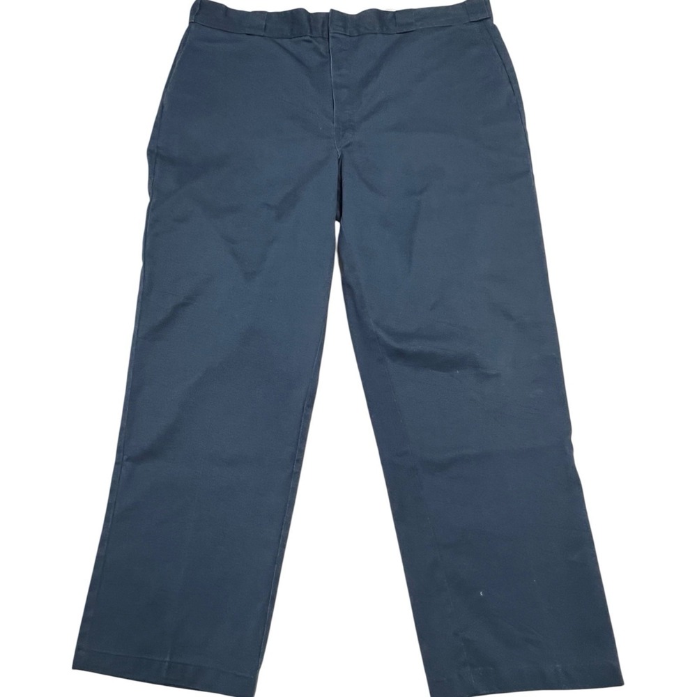 Dickies Men's Work Pants Chino Navy Blue Size 42x30 Straight Leg‎ Durable